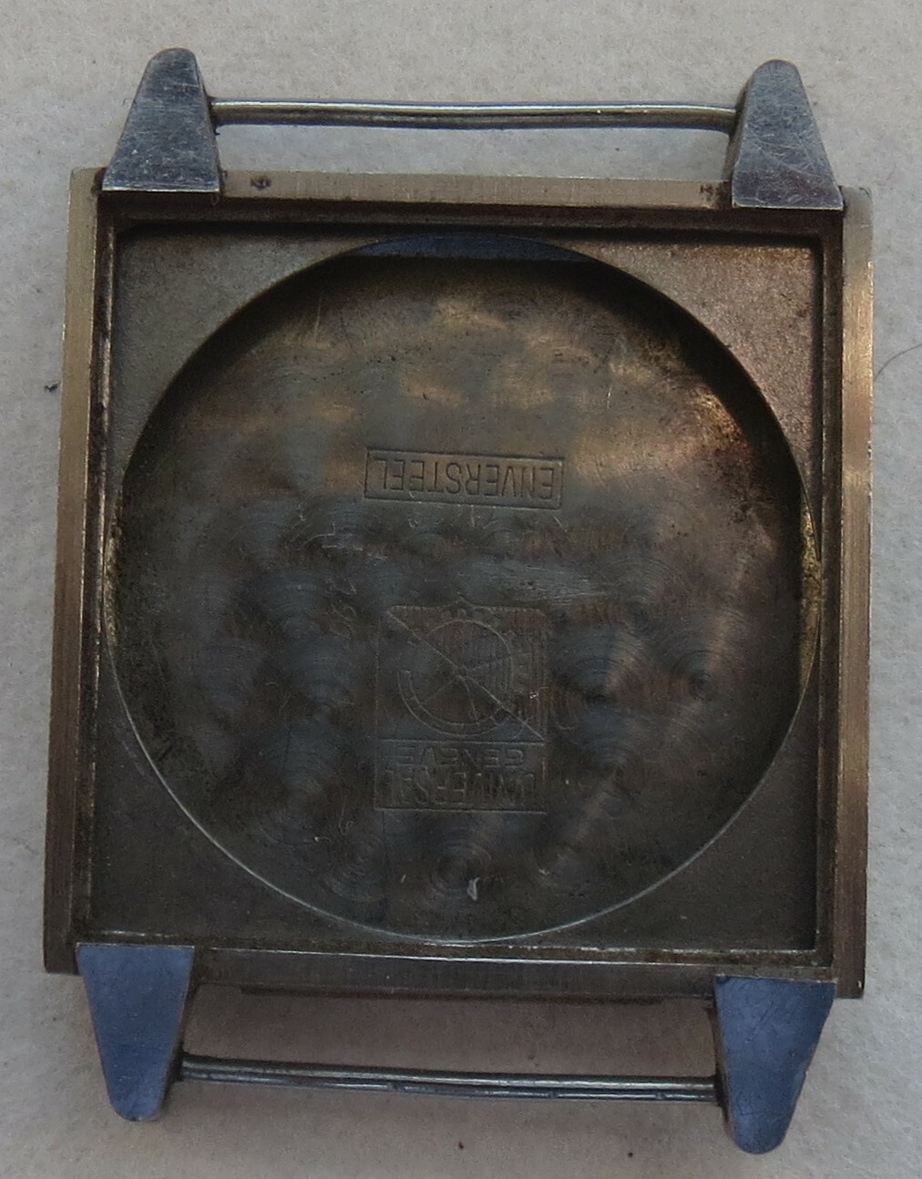 Universal Geneve mens wristwatch steel case need repair 26 mm. aside