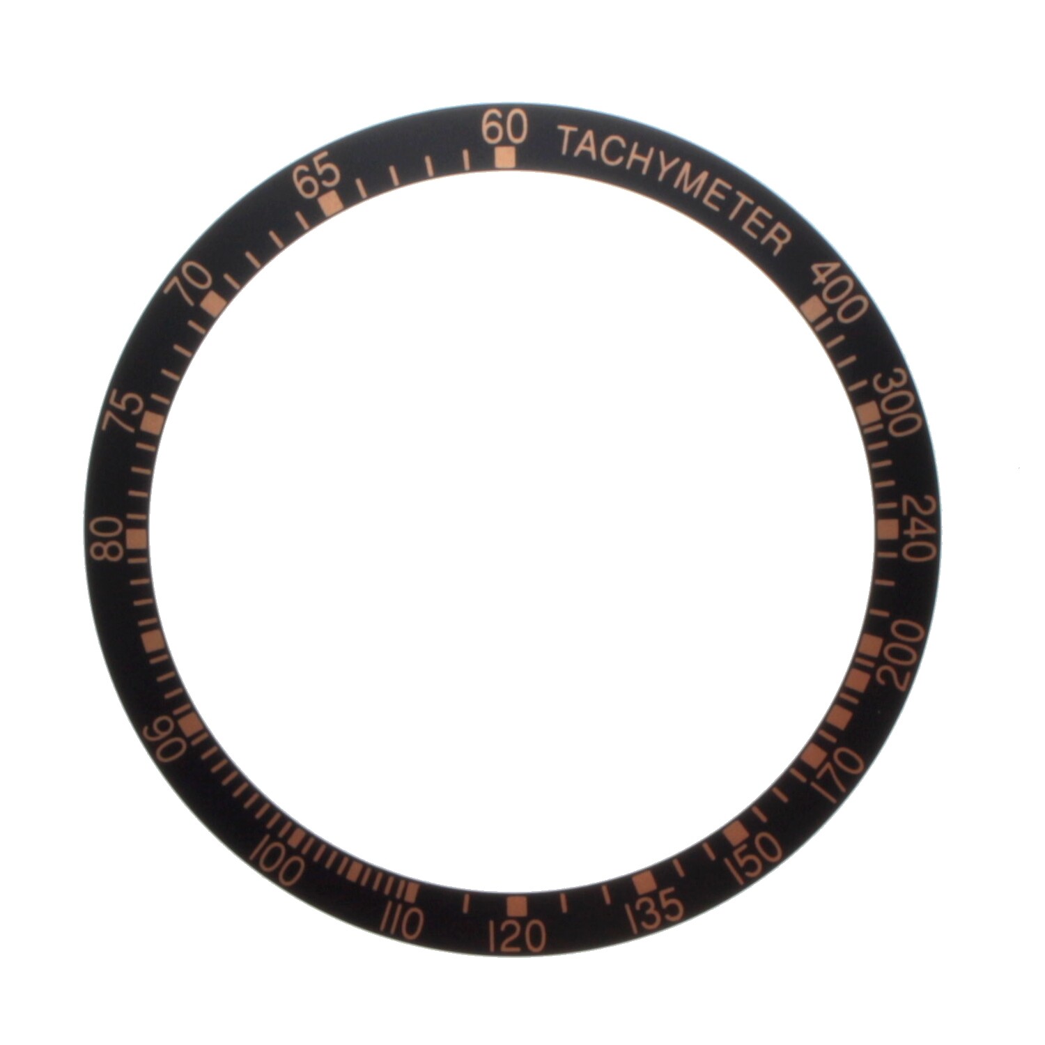Genuine FORTIS bezel inlay black orange for B-42 Stratoliner 665.10., 665.12.