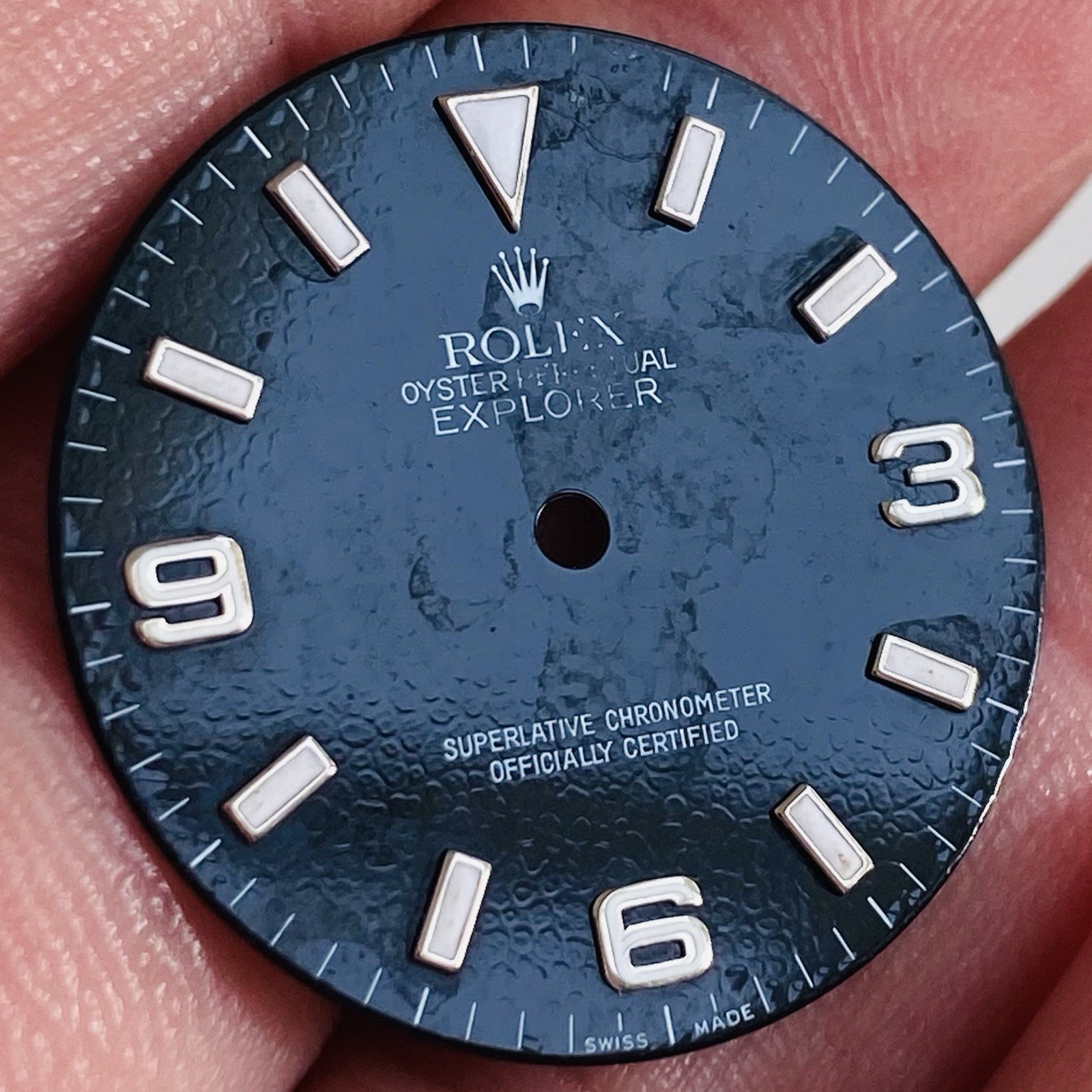 Rolex 3 6 9 Defect Dial Luminova For Explorer 1 36mm Model Ref 114270 & 14270