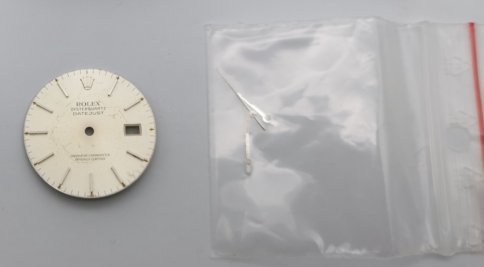 Rolex 17000 Oysterquartz Complete Kit Silver Dial Beyeler And Hands Set 1980