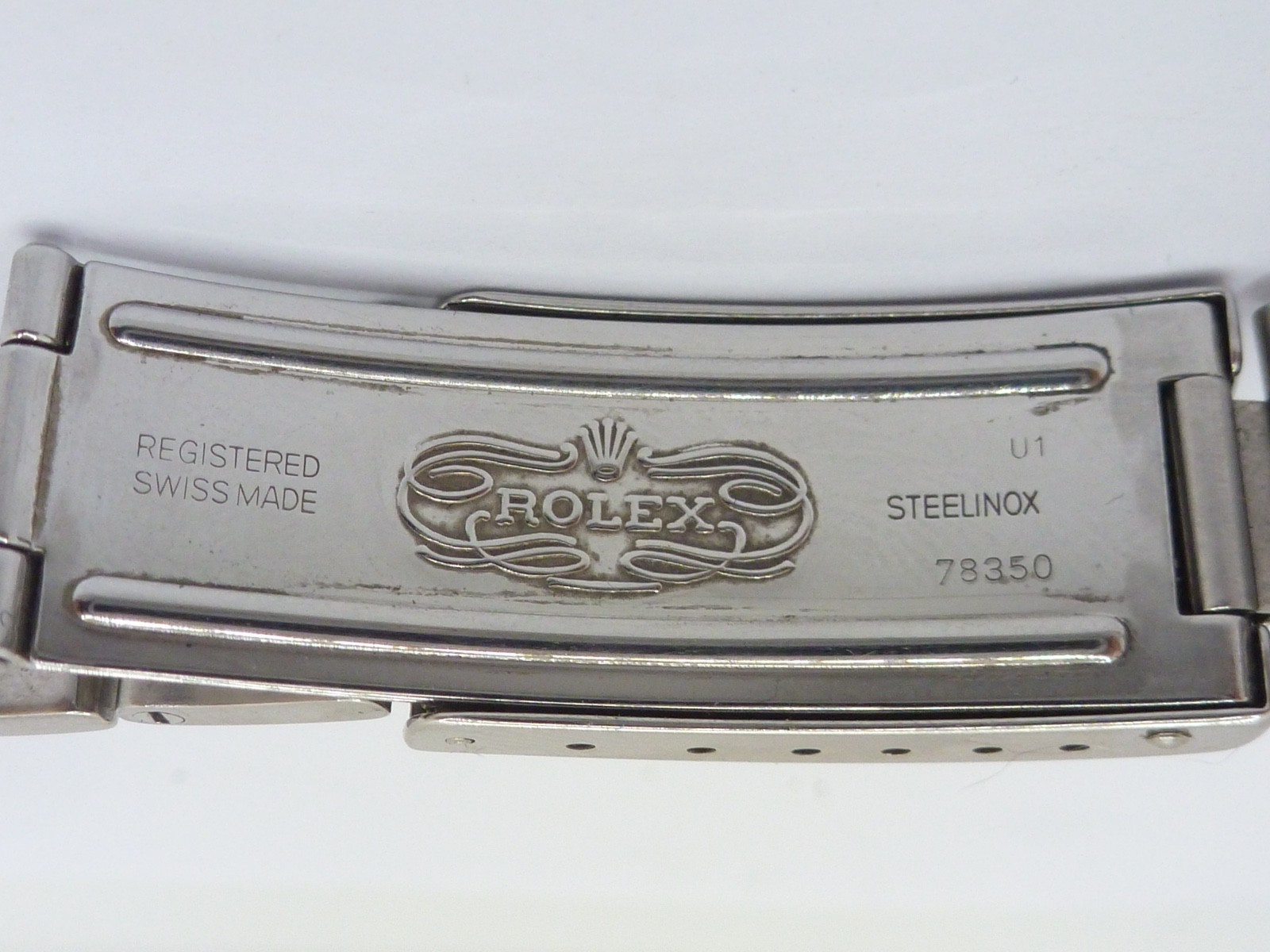Genuine Rolex Oyster 78350 19mm Steel Bracelet with 557B End Links 1A condition