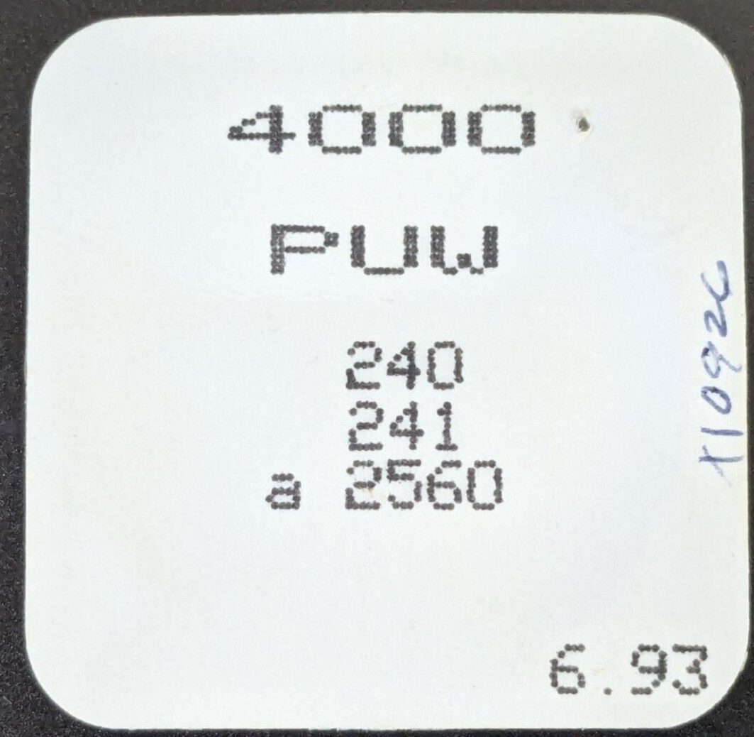 NOS PUW Watch Circuit Board Part# 4000 – Cal. 240 241 – 2560