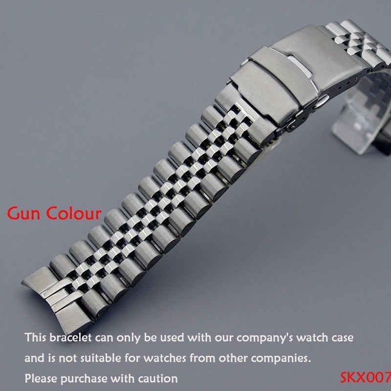 Watch Case SKX007 SKX009 Gunmetal for NH34 NH35 NH36 Sapphire Crystal
