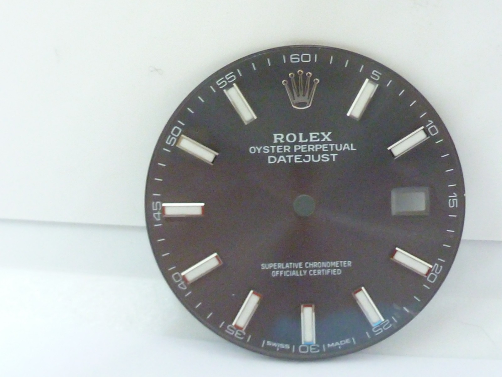 Original Rolex Datejust 126334 126300 Grey Rhodium Stick Dial 40mm New