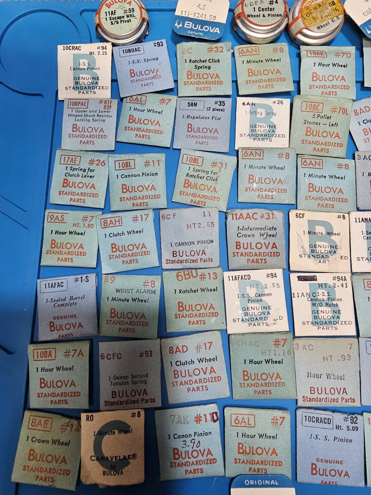 Bulova Movement Parts $11.00 Each. 10AE, 6AN, 11ANC, 6AH, 10BL, 6AL, See Photos