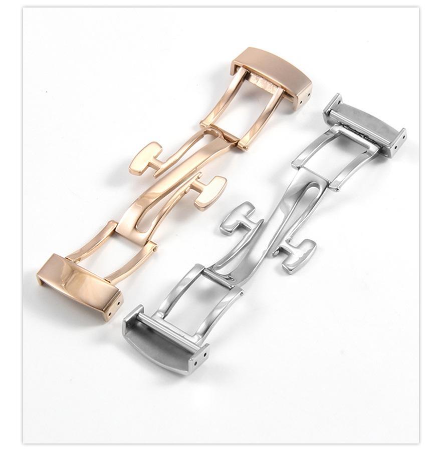Butterfly Folding Buckle for Patek Philippe Watch 18mm Stainless Steel Clasp