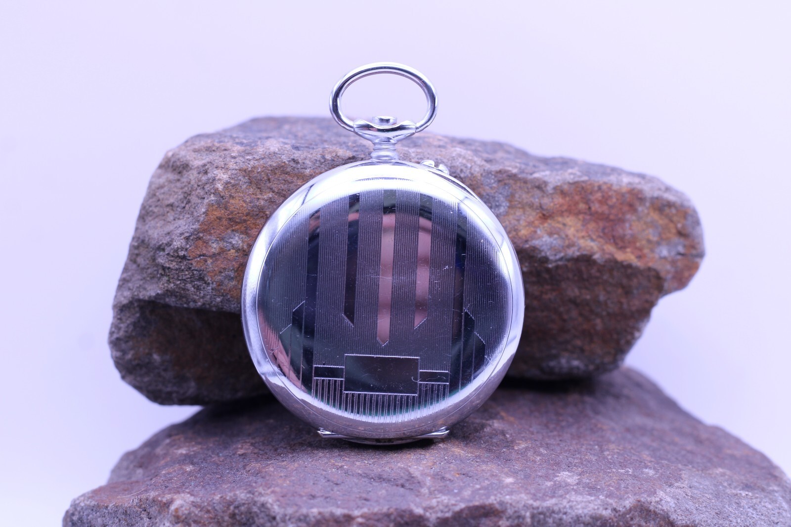 NOS SWISS ART DECO POCKET WATCH CASE 48.2mm DIAMETER (DA)