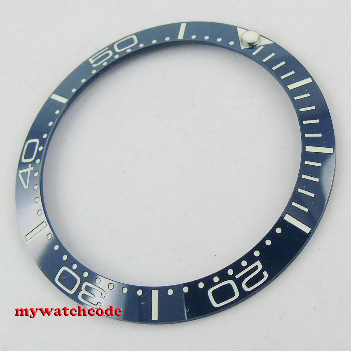 38mm blue ceramic bezel insert for 40mm sub mens watch green luminous bezel B63