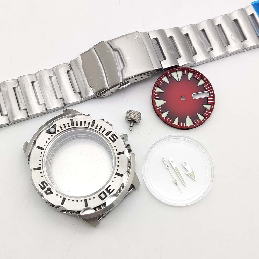 Watch Parts 42MM Monster Watch Case Kit Steel Case Fit for NH35/36/4R Movements