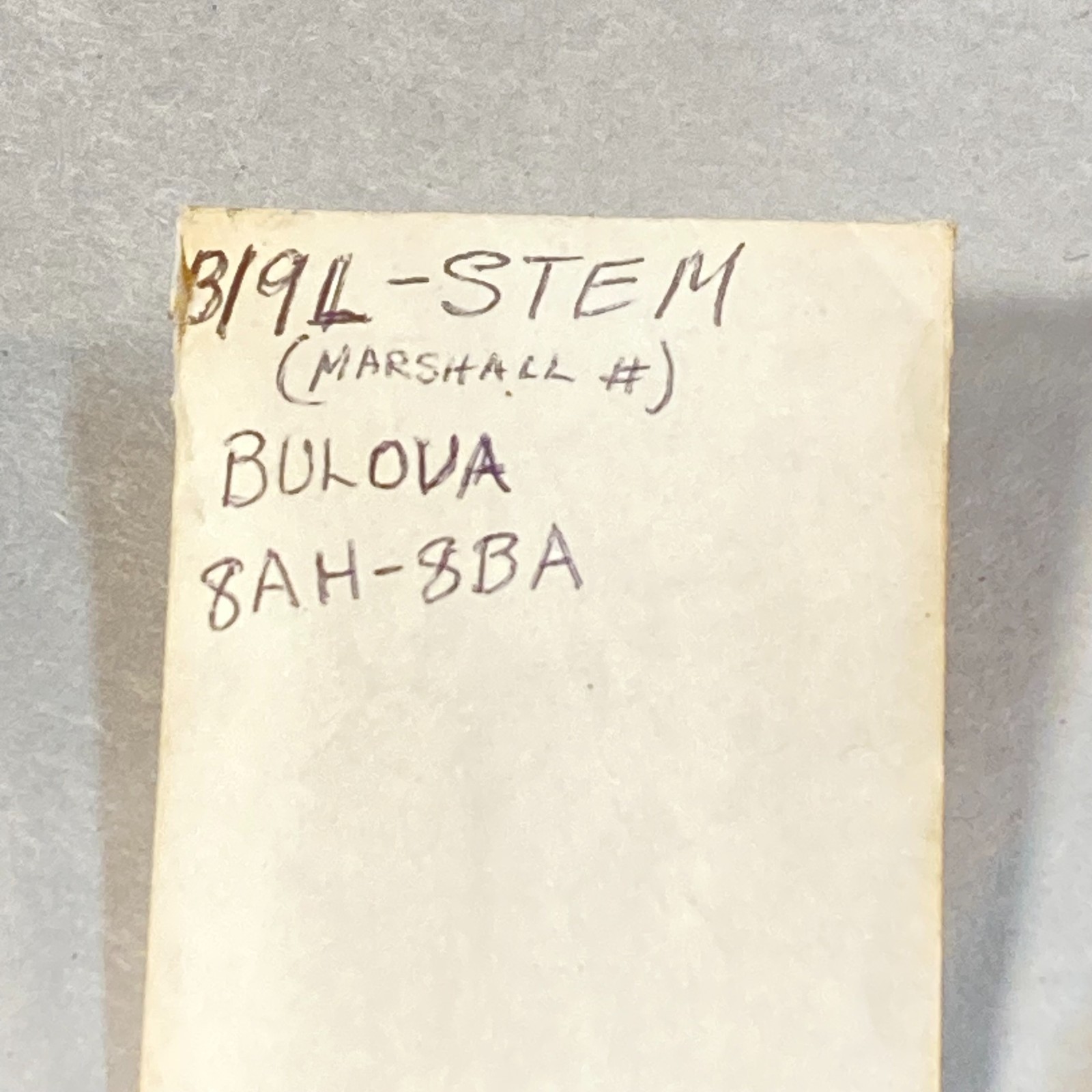 Vintage Bulova Watch Stems 8AH-8BA Swiss