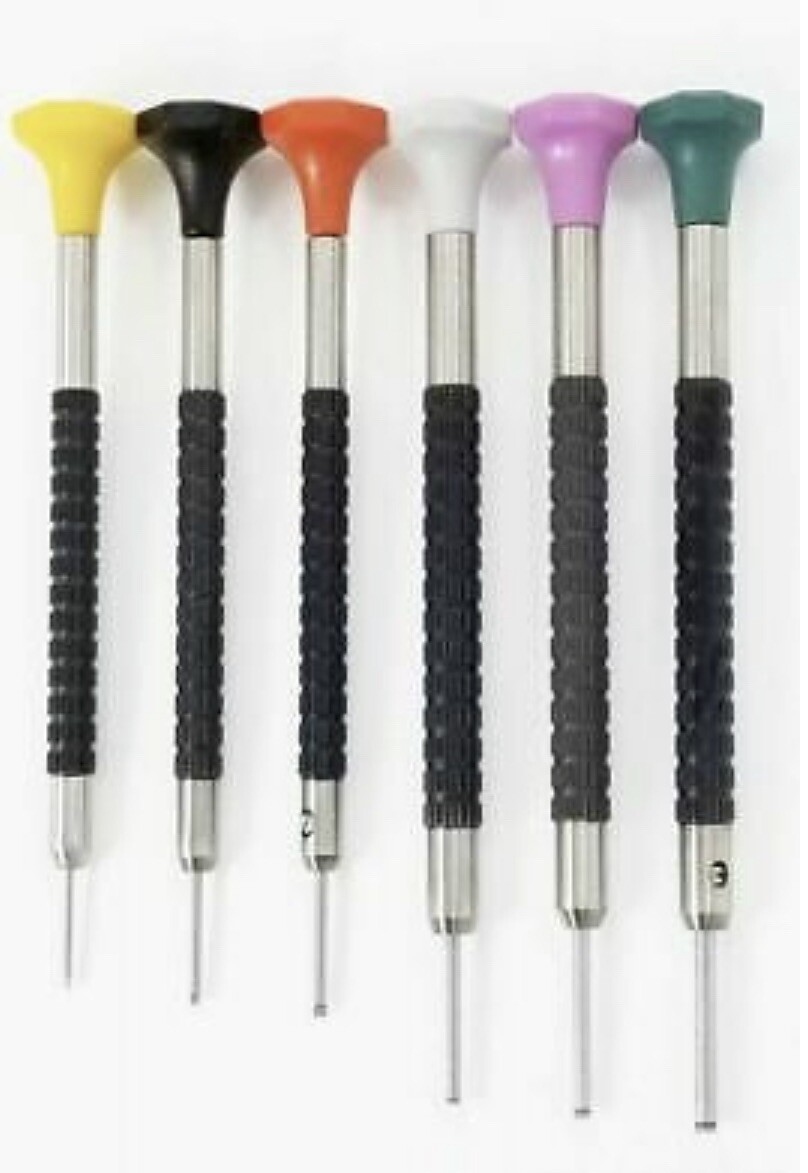 6 CUT-OUT T BLADE SCREWDRIVERS FOR PANERAI PAM 44MM MARINA LUMINOR WATCH TOOL
