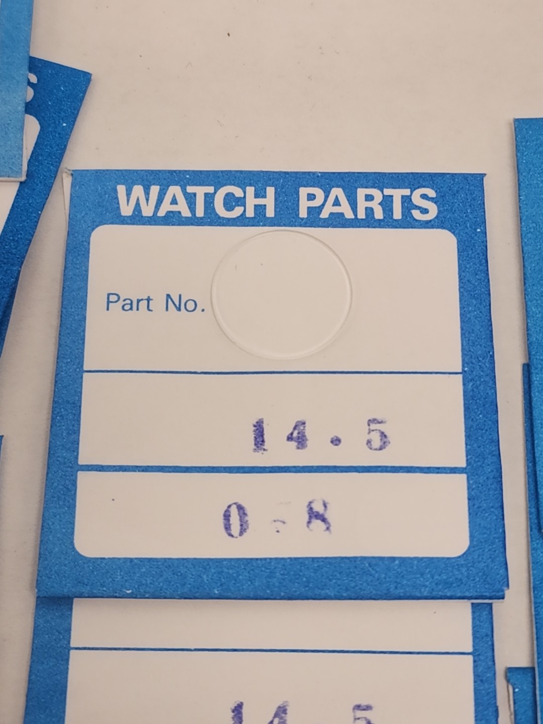 Genuine VINTAGE New Old Stock Watch Crystal Lot Of 15, 14.0-17.6 X .08