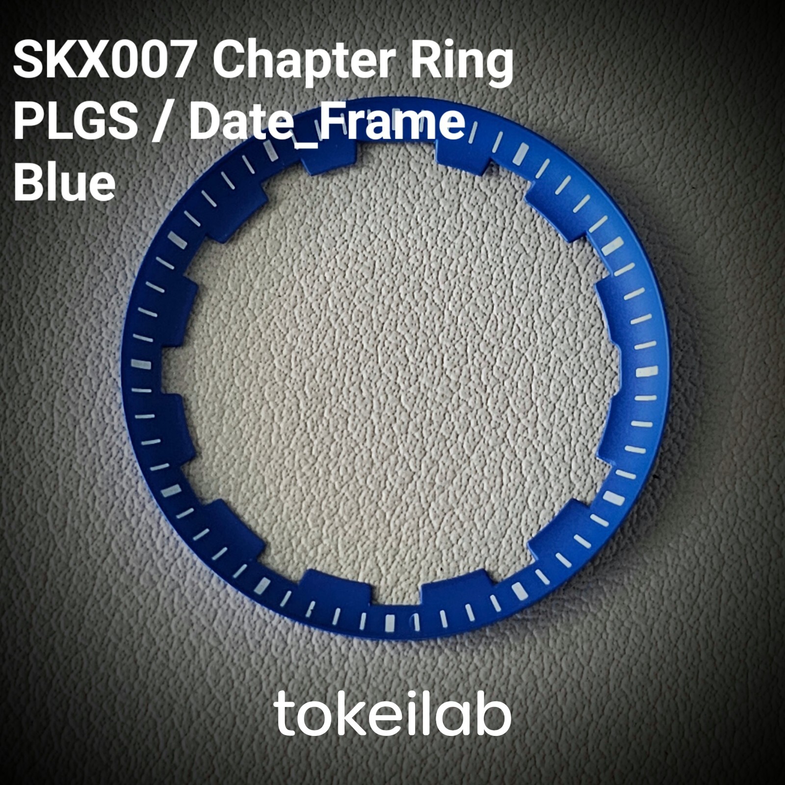 Chapter Ring SKX007 PLGS Style / No Date Frame / Blue / SEIKO MOD NH35 NH36 SKX