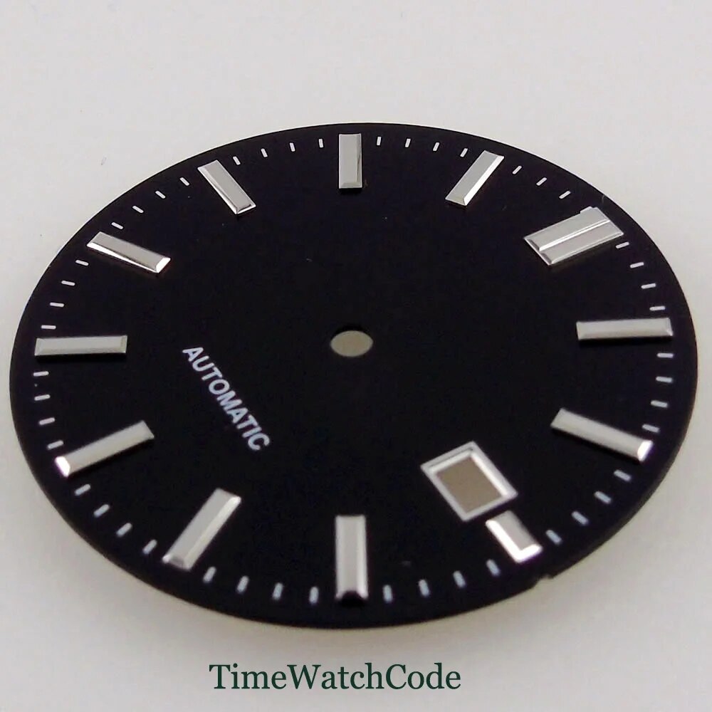 Watch Dial Face Accessories 33.5mm Fit NH35A NH36A Date Window Beige Dials