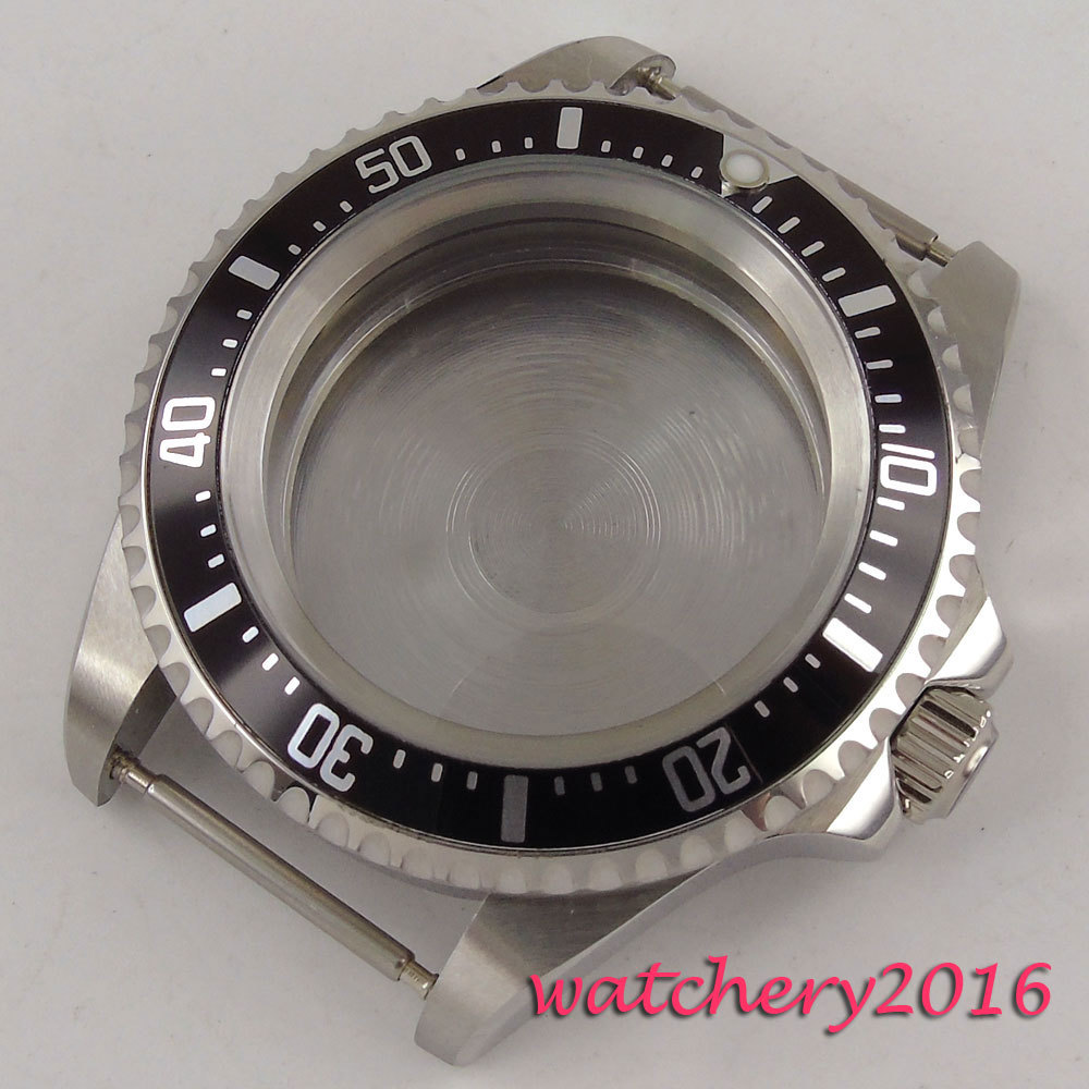 42mm Watch Case Aluminum Bezel Fit Miyota8215 ETA2836 DG2813 Movement