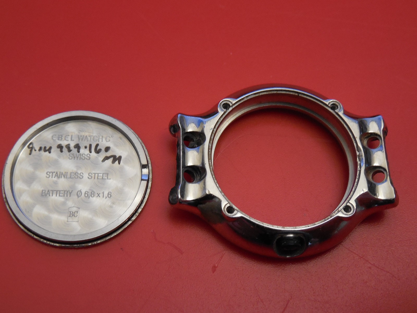 100% EBEL 27MM BELUGA CASE AND CASEBACK CASE BACK PARTS