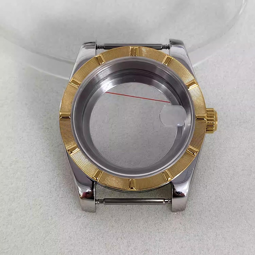 39MM Sapphire Crystal Watch Case See-Through Back for NH35/NH36/4R Movement