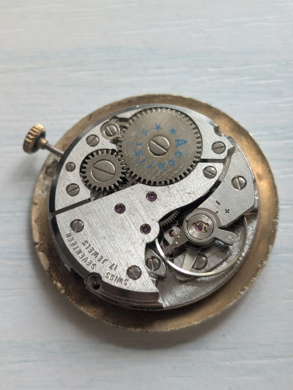 Vintage FHF/ST 96-4 Mechanical Watch Movement (Spares/Repairs/Good Balance)