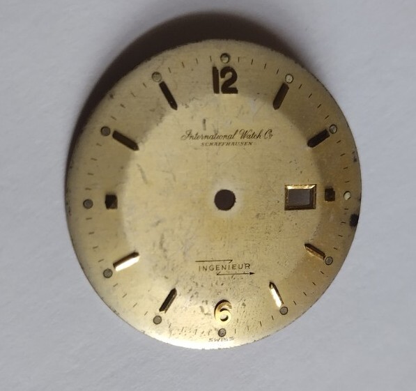 Vintage IWC Ingenier wristwatch dial