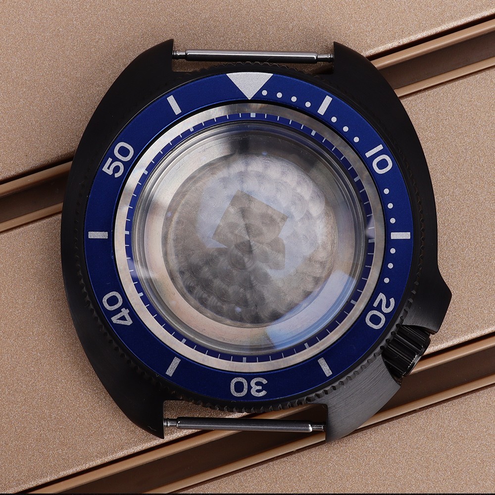 FEIYASHI Sapphire PVD Diver Watch Case 44mm turtle Style 10ATM For Seiko NH35 36