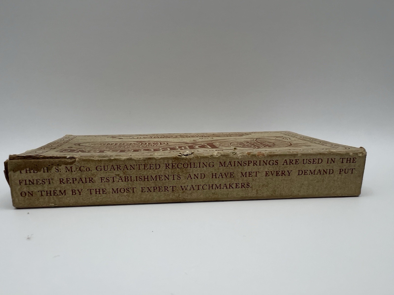 Vintage H.S. Meiskey Hampden Pocket Watch Mainsprings Original Box Lot of 2