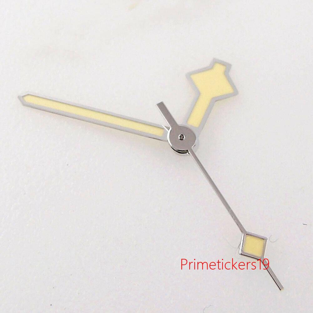 Silver/Gold/Rose Gold Snowflake Watch Hands Green Lume Fit NH35 Miyota82 ETA2824