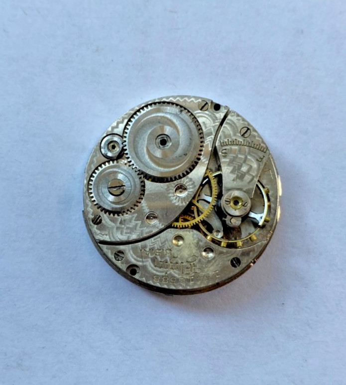 Elgin Pocket Watch Dial & Movement Size 0S 7 Jewels
