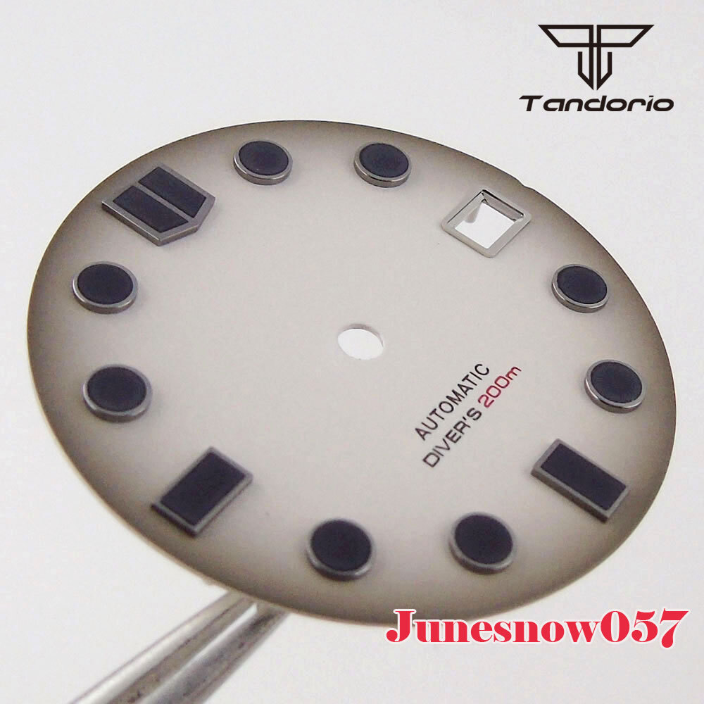 Accessories Parts 29mm Sterile White/Black Men Watch Dial Fit NH35A NH36A SKX007