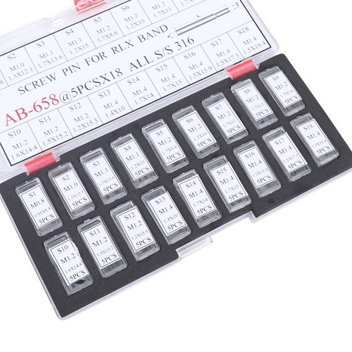 90-Screw Pin for Rolex Datejust Submariner Oyster Jubilee Band Link Assortment