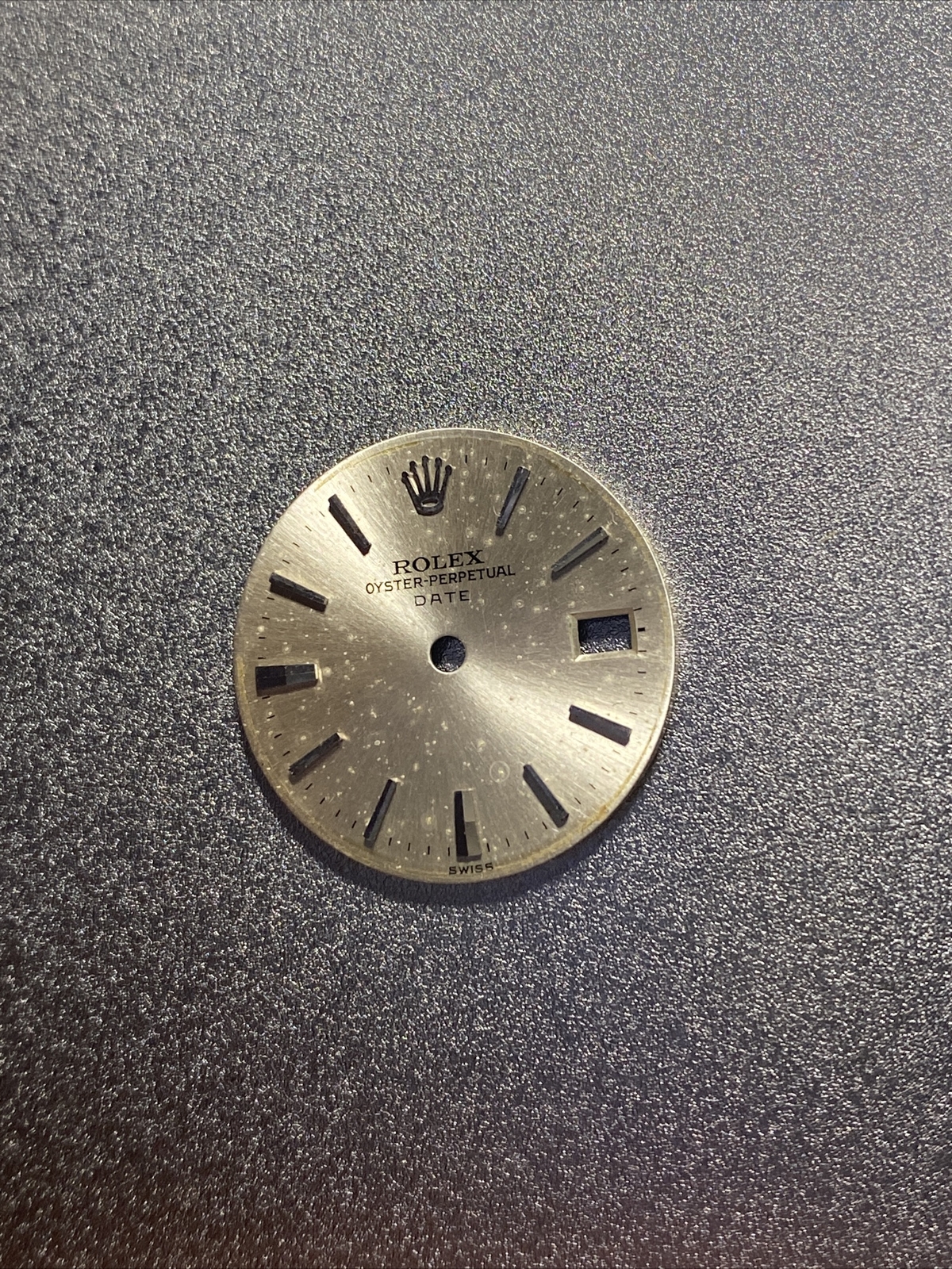 Rolex Silver Stick Markers Dial Non Lum Ladys Date 6917 6517 6916 6516 HAS SPOTS