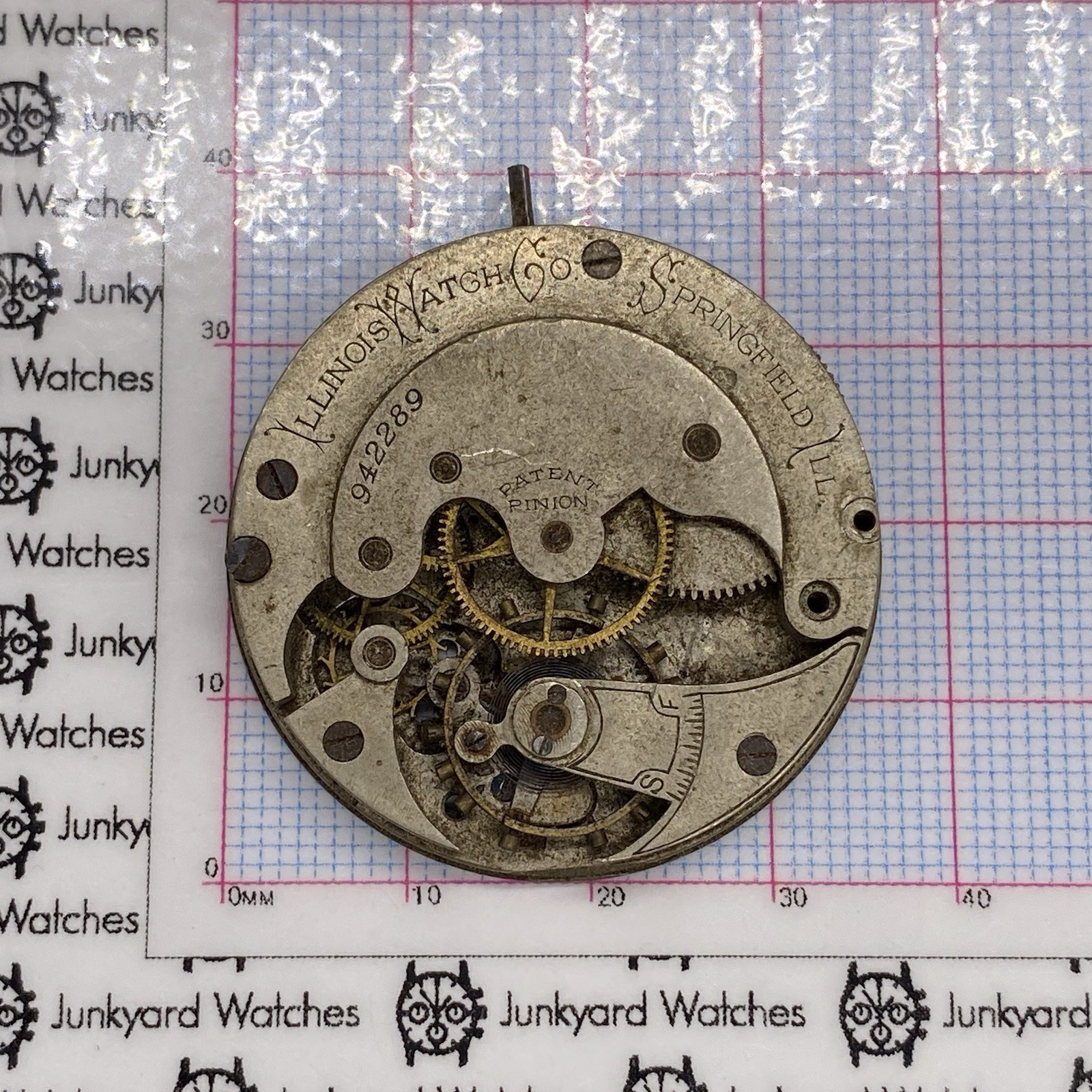 Vintage Illinois Springfield Pocket Watch Repairs Parts Spares Watchmaker