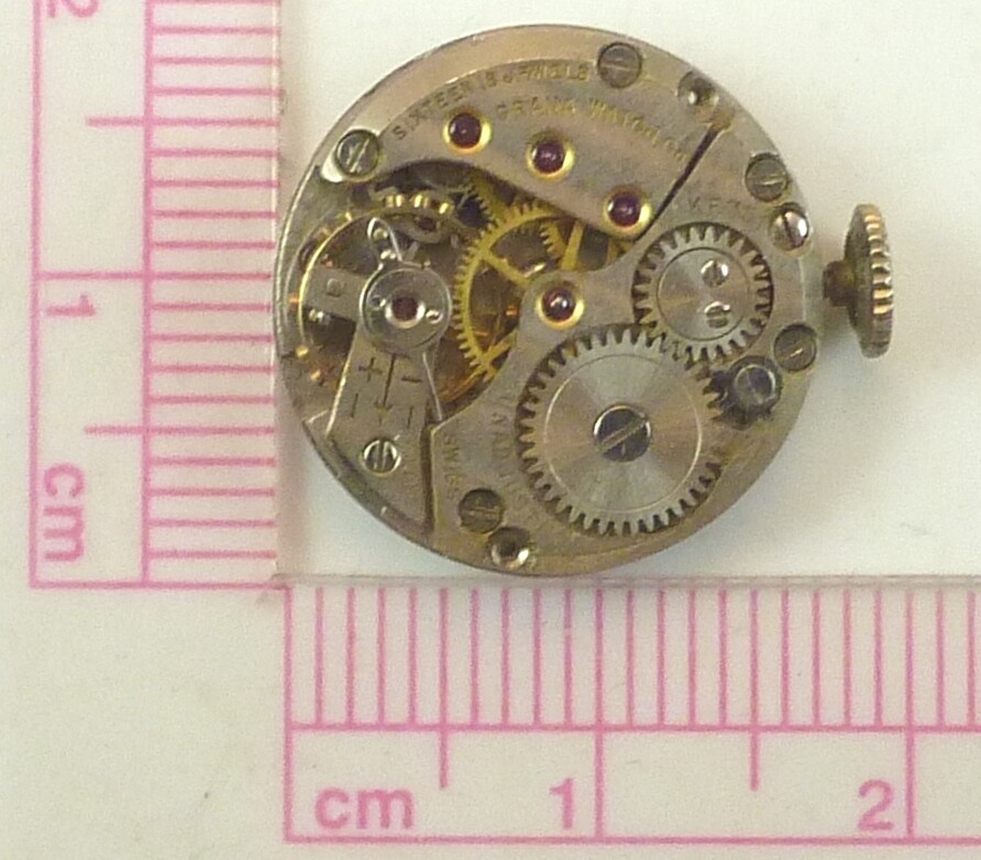Grana KF351 Wristwatch Movement – Parts / Repair – Broken Balance
