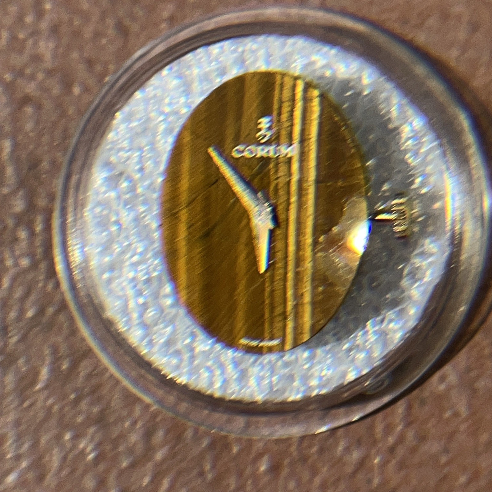 VTG CORUM Lady’s Tigers Eye Dial CORUM Movements 85622 for Parts Repair