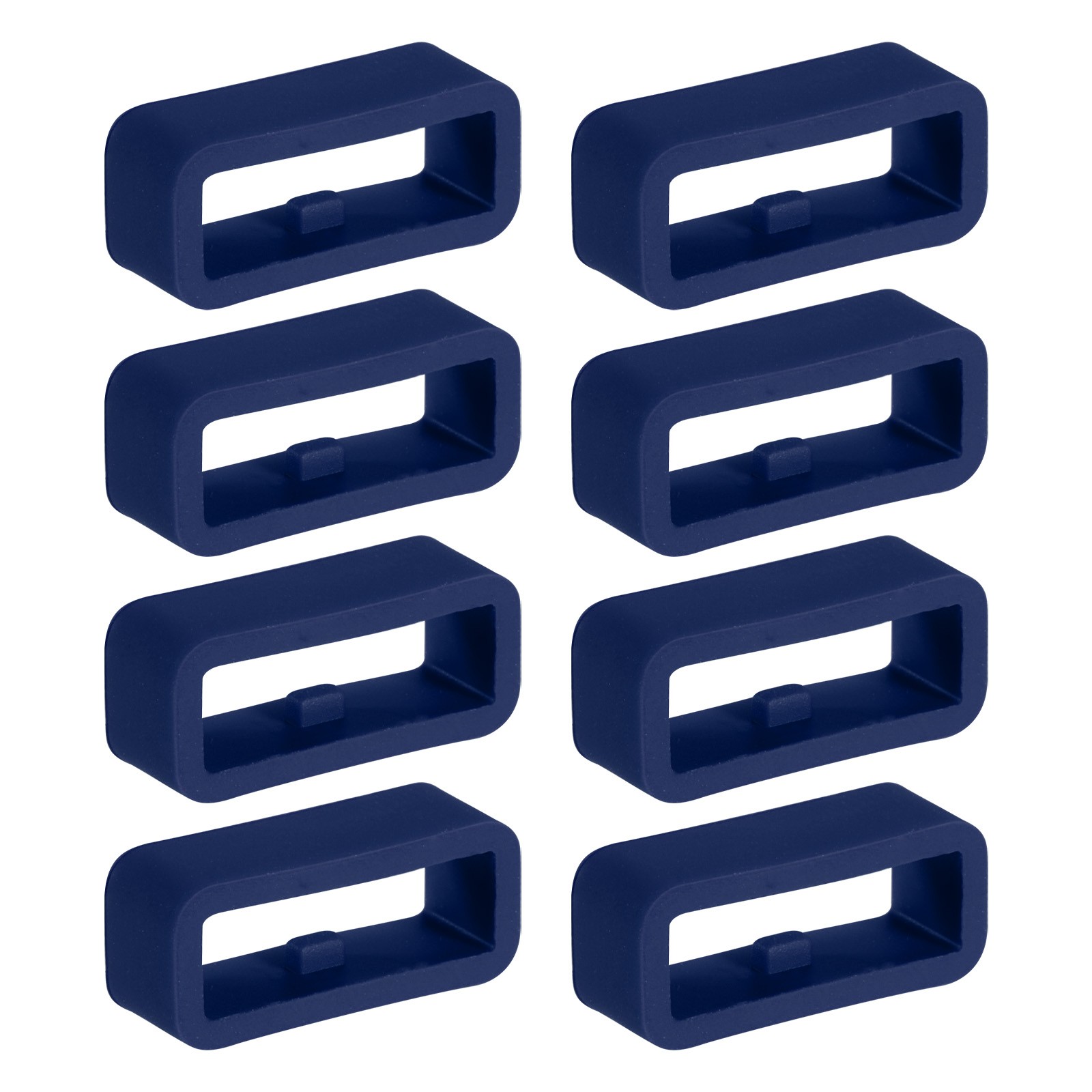 8 Pcs Watch Band Holder Loop, 16mm Universal Watch Replacement Band, Deep Blue