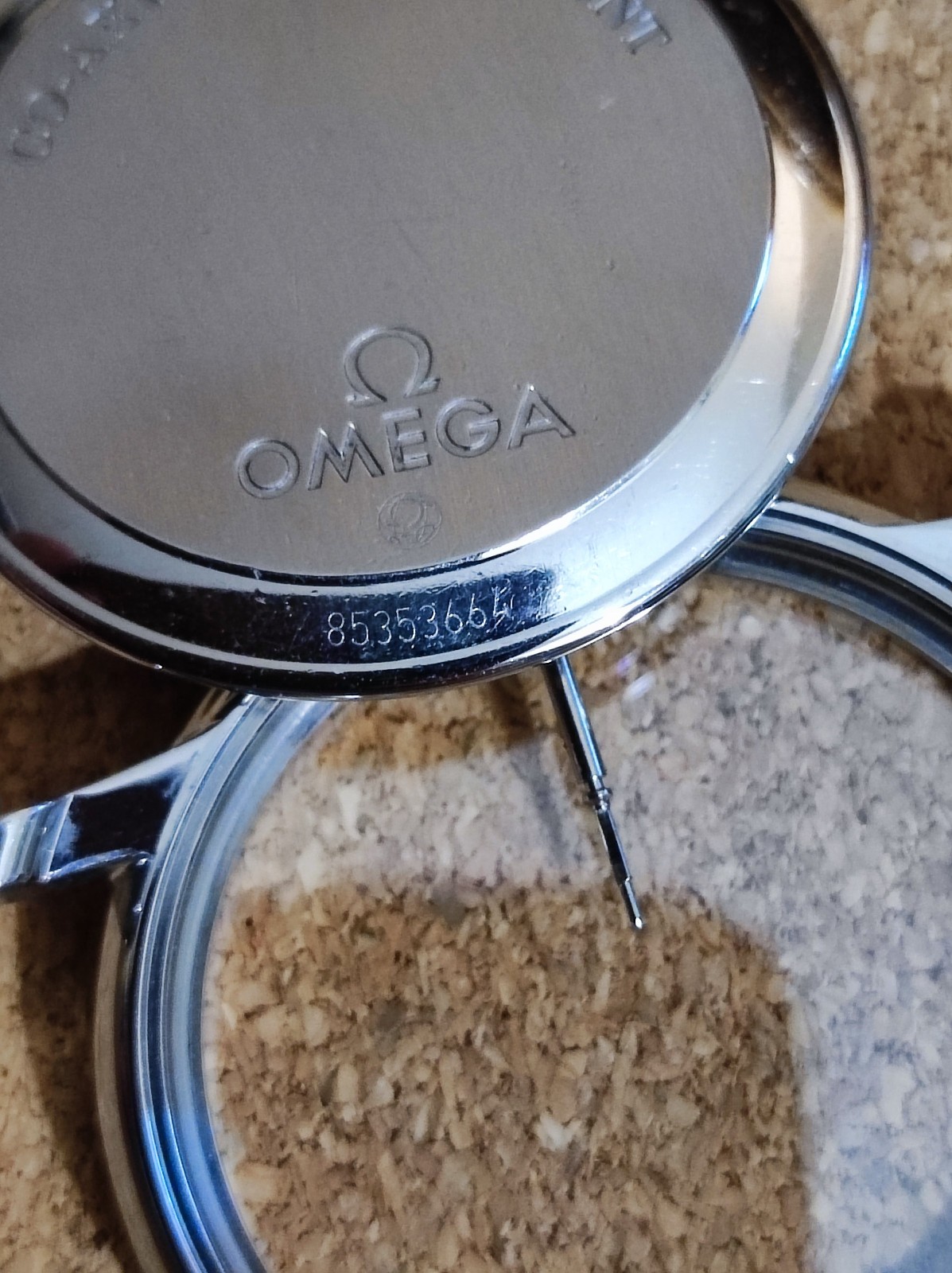 Genuine OMEGA De Ville 4374.31.00 Coaxial Stainless Steel Watch Case 168.1057