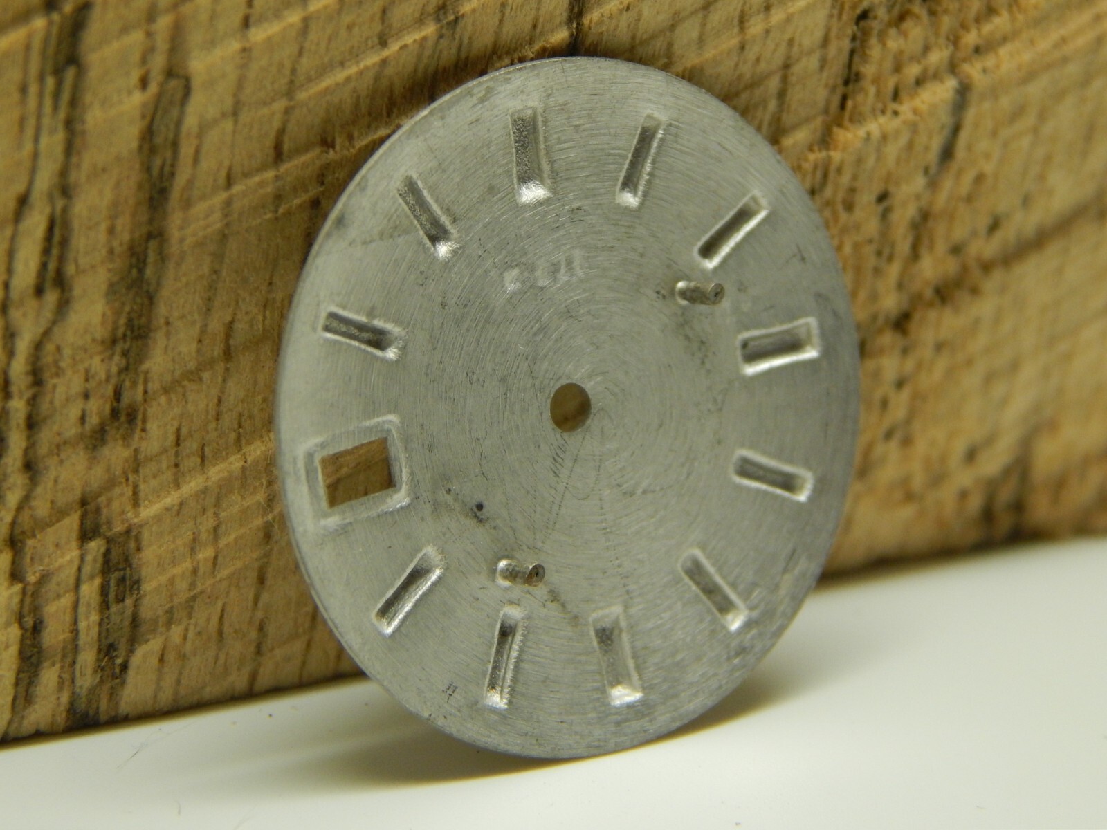 Beautiful Elgin Silver Waterproof Watch Dial 28.6mm Diameter NEW OLD STOCK