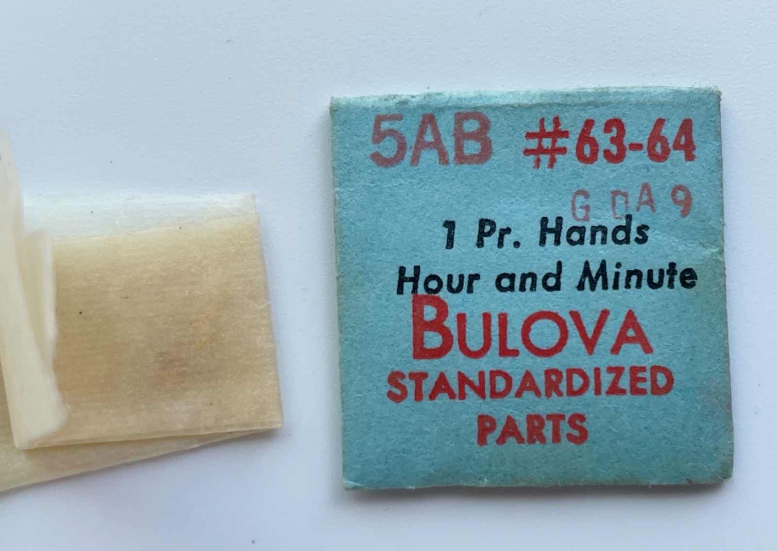 Bulova New 5AB GDA9 Vintage Hour & Minute Watch Hands #63-64 NOS Parts Repair