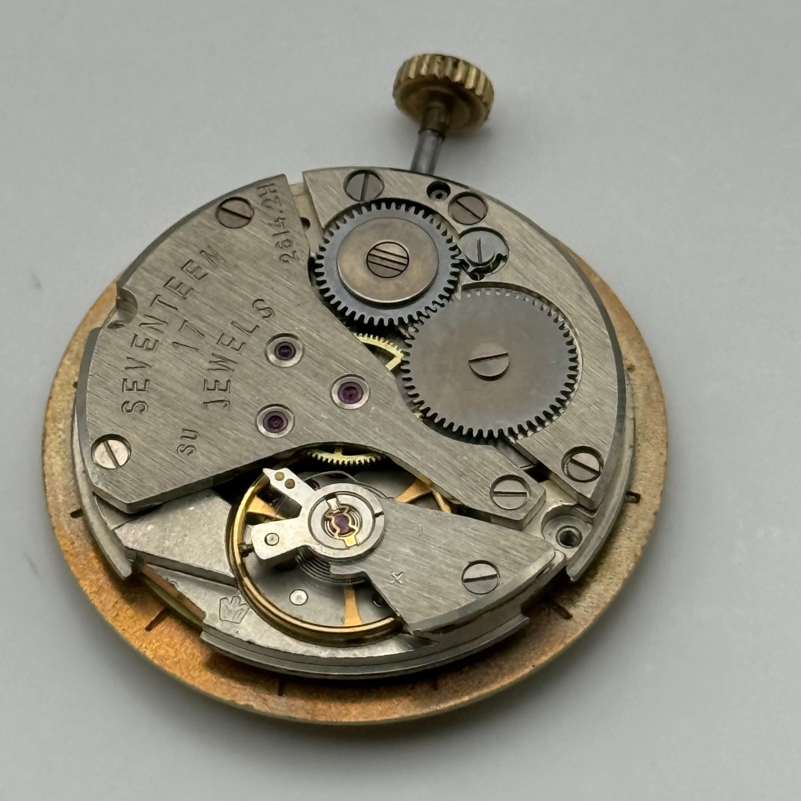 Poljot 2614.2H Watch Movement Sekonda Soviet 17 Jewels Parts Repair 26.4mm