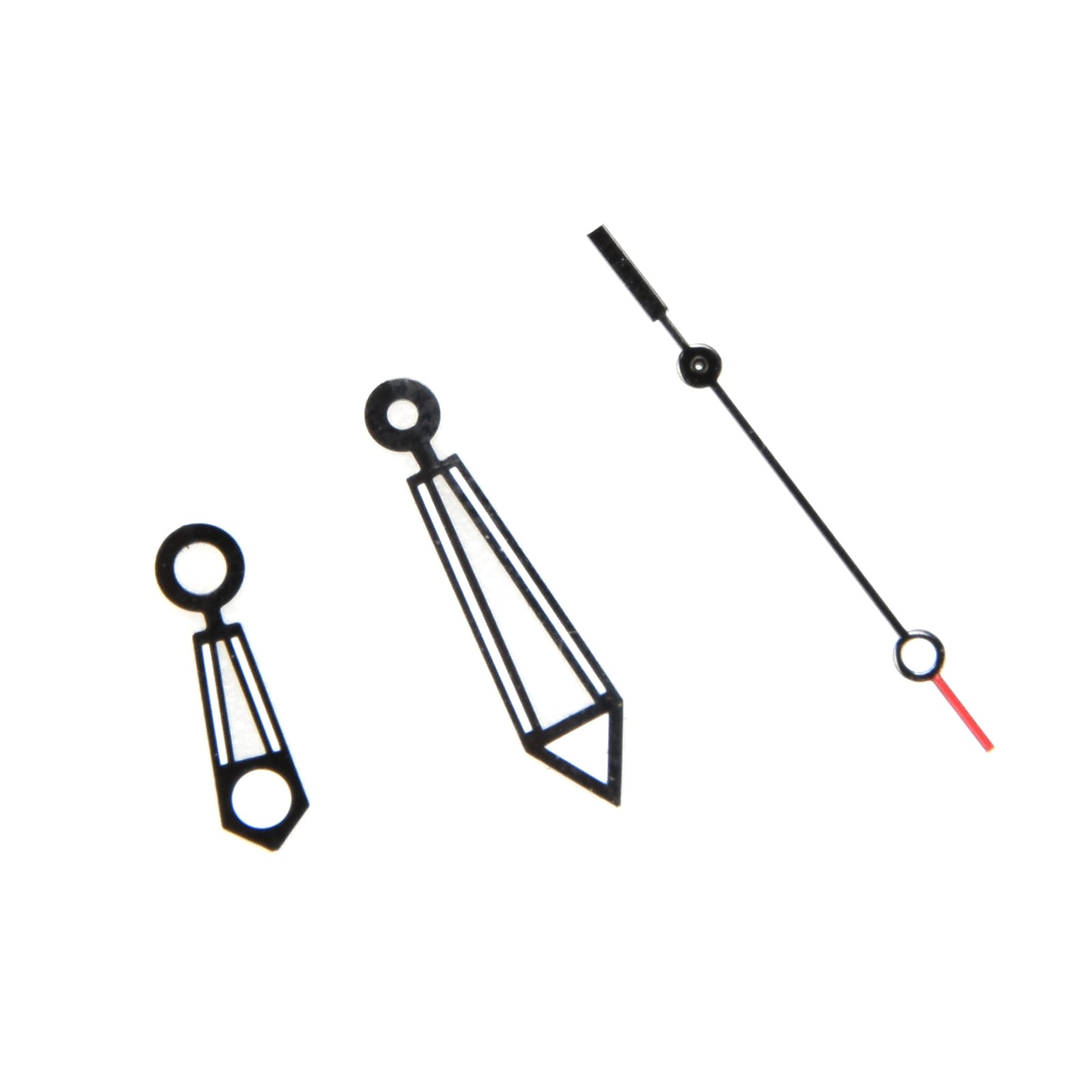 2Set Black Watch Hands Needle Hour Minute Second For ETA 2824-2 Watch Movement,