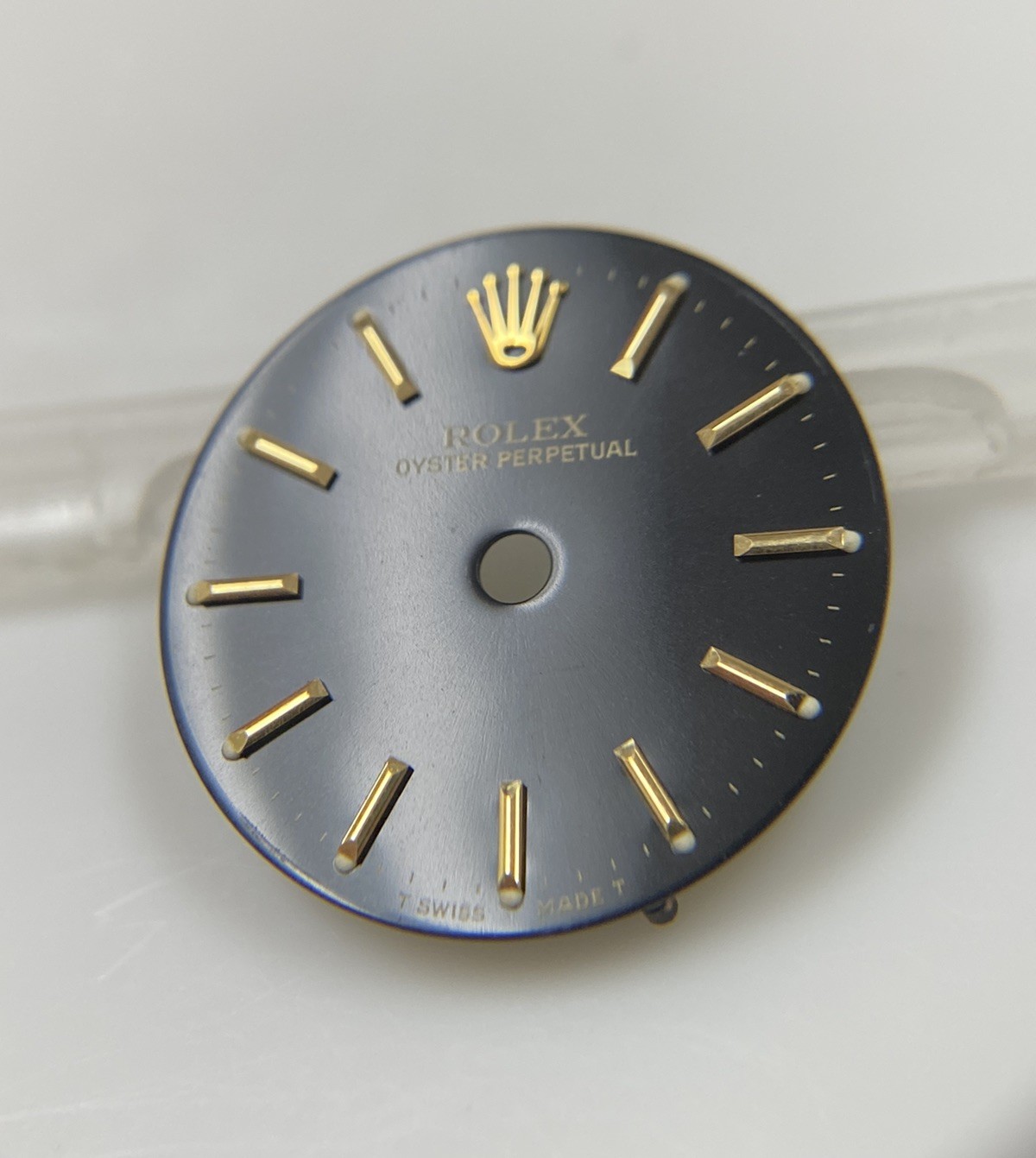 Genuine Rolex 24mm Oyster Perpetual Cal. 2130/2230 Black/Gold Stick Dial