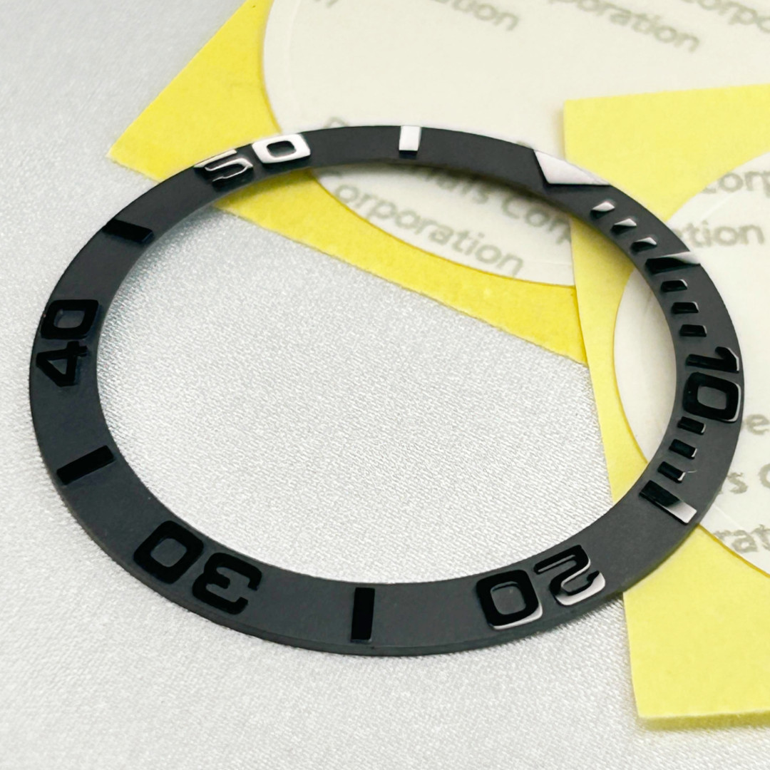 38mm Sloped Matte Black Sub ceramic bezel fit SKX007 SKX009 bezel insert Mod USA