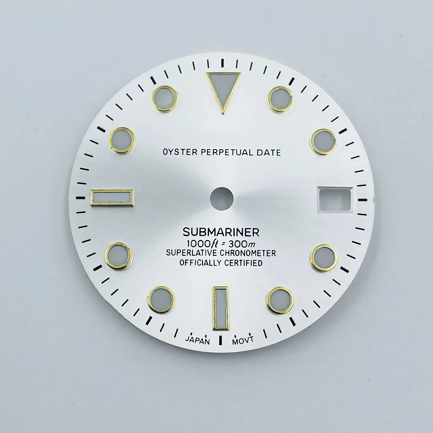 28.5mm SUB Sun Pattern Watch Dial Blue Green Lume for Nh35 Nh36 Movement Parts
