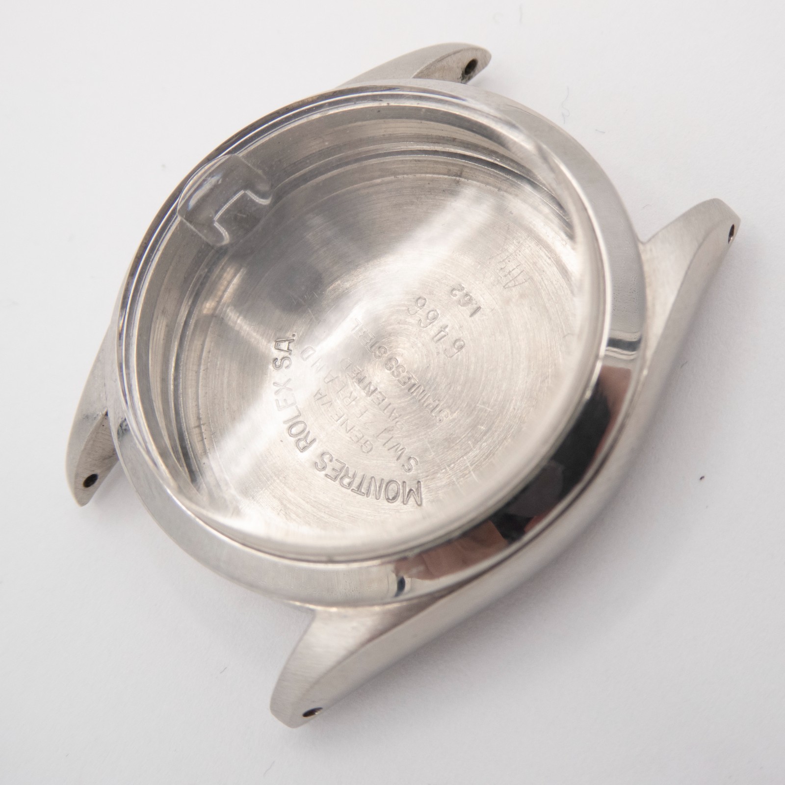 Vintage Rolex Oysterdate Precision Ref. 6466 Stainless Steel Wristwatch Case