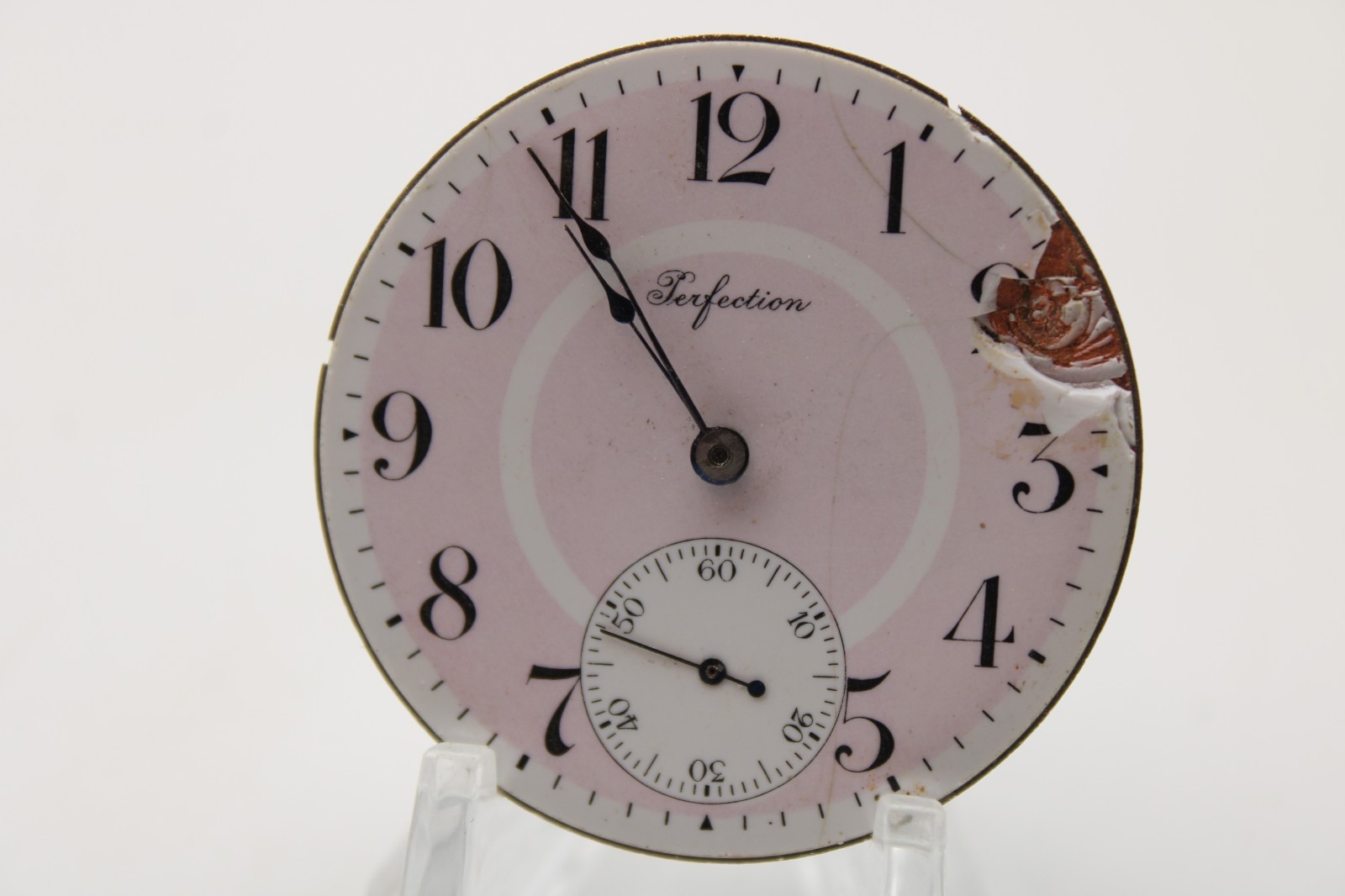 1908 PERFECTION POCKET WATCH MOVEMENT 6748676 GRADE 391 16s 7j (KI3)
