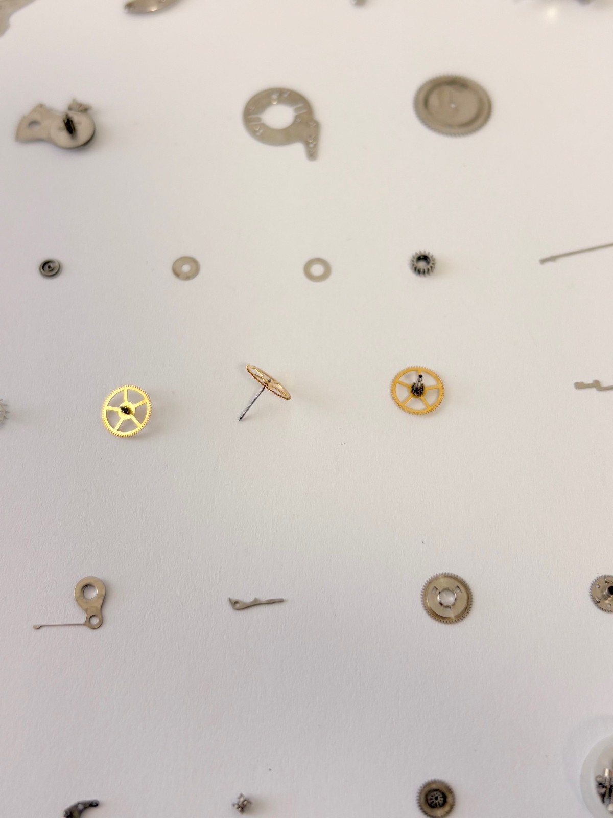 Jaeger LeCoultre Cal K 815 Memovox Alarm Movement Part Balance Fork Barrel Wheel