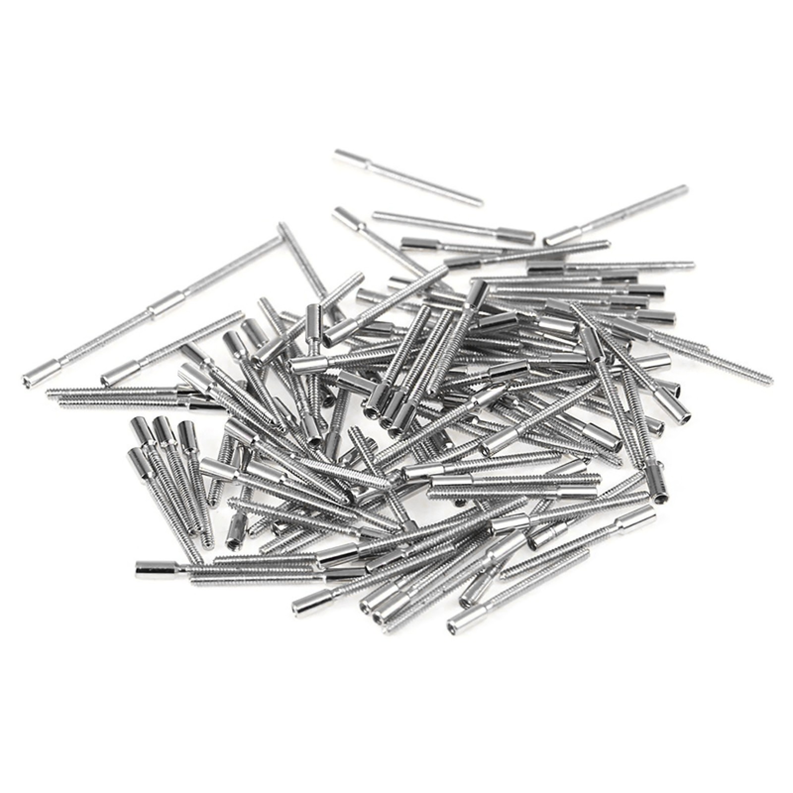 100PCS Wrist Watch Winding Stem Extensions Neddles Pin Watchmaker Repair Tool