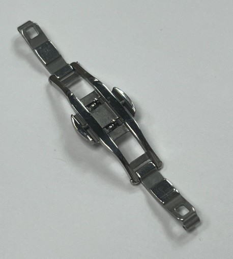 Stainless Steel Push Button Butterfly Deployment Watch Clasp Buckle 4x15mm