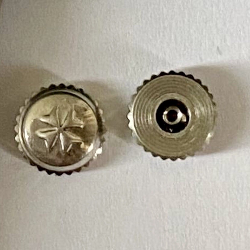 Silver Steel Vacheron Constantin VC Crown 6mm x 3mm, Tap 10 – Case Tube 2mm