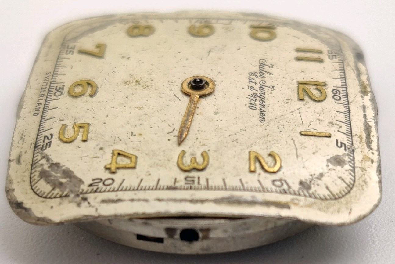 Rare Jules Jurgensen Cal. P MS 17 jewel Center Seconds watch movement for repair