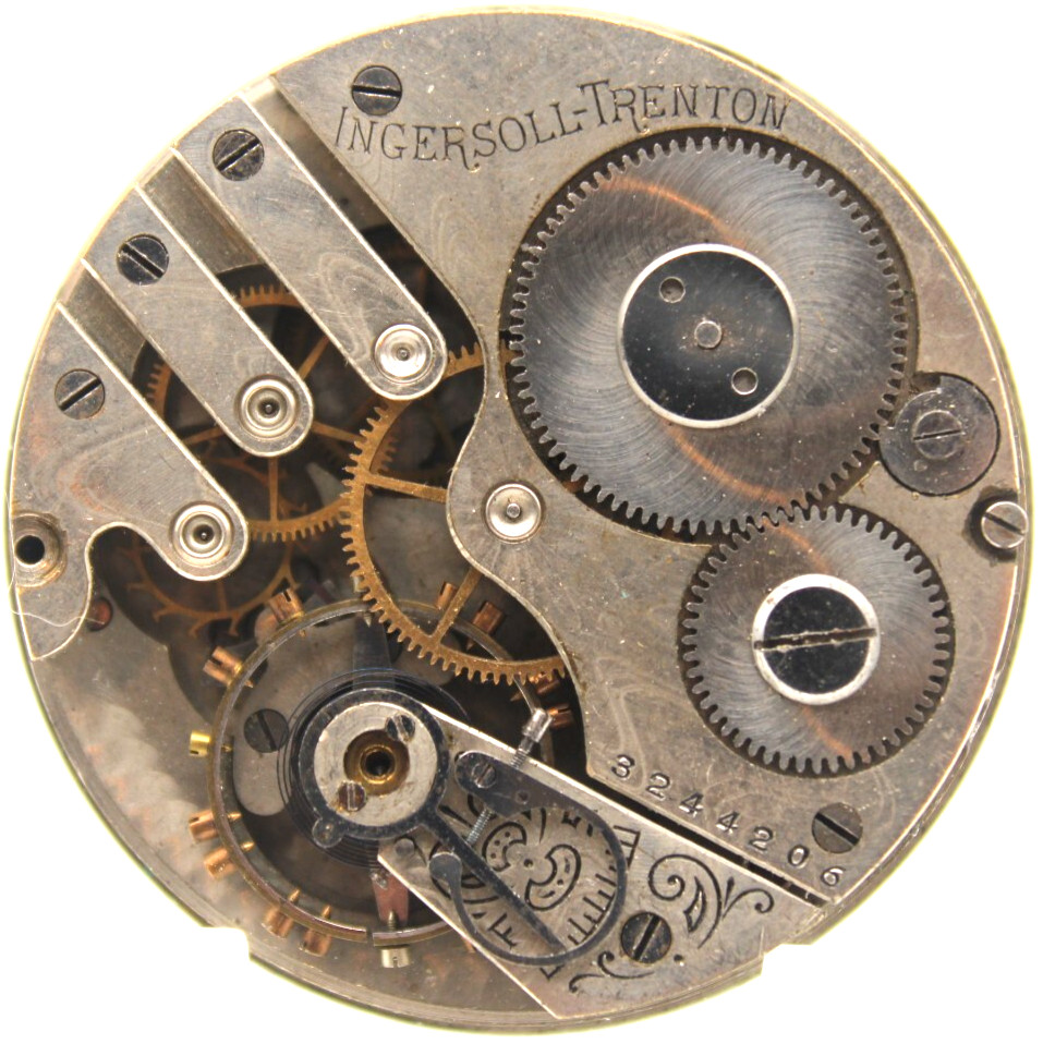 1900-1905 INGERSOLL TRENTON POCKET WATCH MOVEMENT 3244206 (OJ)